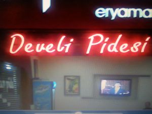 DEVELİ PİDESİ NEON TABELA