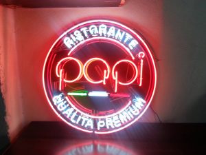 PAPİ CAFE NEON TABELA