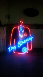 DRY CLEANİNG NEON TABELA